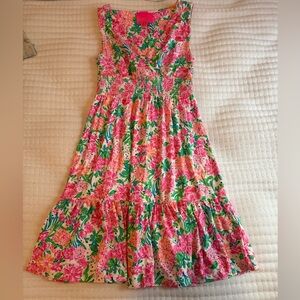 Lilly Pulitzer Floral Dress EUC